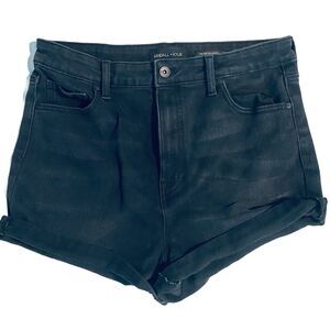 Kendall & Kylie Shorts Womens Size 31 Super high Rise Black Jean Denim Involved